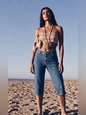 Vintage Bill Blass Jeanswear 6P | Dark Wash High Waist Cropped Easy Fit Jean